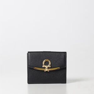 Salvatore Ferragamo Women's Wallet Black Leather